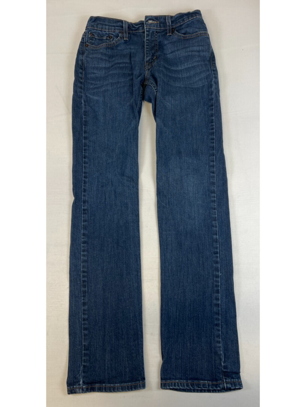 Levi's 511 Men Slim Fit 29x34 Blue Cotton Blend Denim Jeans Straight Leg